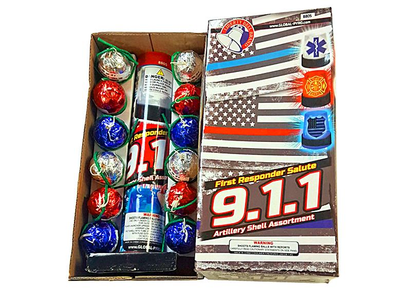 9-1-1 Canister Shell Assortment For Sale | Kellner's Fireworks